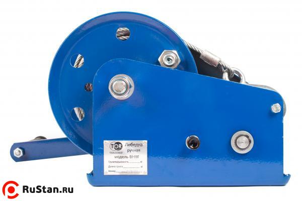 Лебедка ручная TOR ЛБ-3000 (BHW) г/п 1,35 т длина 
троса 20 м фото №1