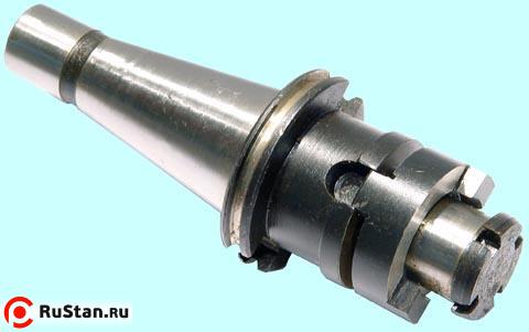 Оправка с хв-ком 7:24 - 40, d-27 ГОСТ 25827 исп.3 для нас. торц. фрез с поперечной шпонкой, с ключом РВК фото №1