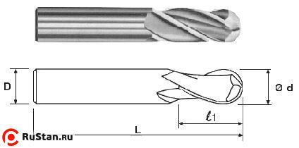 Фреза Концевая радиусная d 6,0х13х57 ц/х Р6АМ5 Z=4 dхв.6мм "CNIC" фото №1 Фреза Концевая радиусная d 6,0х13х57 ц/х Р6АМ5 Z=4 dхв.6мм "CNIC" фото №1