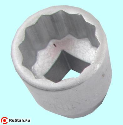 Головка торцевая сменная дюймовая    13/16" (12,5мм-1/2") сталь 45 "CNIC" фото №1
