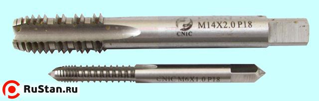 Метчик М18,0 (2,5) м/р.Р18 с шахматным шагом "CNIC" фото №1
