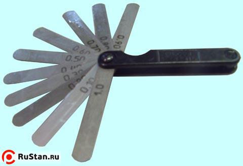 Набор щупов №4(0,10-1,0мм) кл.точн.2 L 70 (Калиброн) фото №1