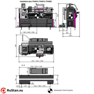 Станок токарный винторезный OPTIturn TH4610D фото №3 OPTIturn TH4610D фото №3