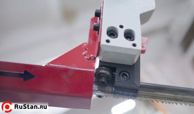 Подвижная направляющая и зубчатый блок, с твёрдосплавными платинами и подшипниками для выпрямления полотна фото №7 Stalex BS-460G фото №7