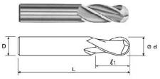 Фреза Концевая радиусная d 3,0х 9х39 ц/х ВК8 Z=2 R-1,5