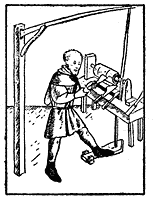 Токарный станок с ножным приводом Токарный станок с ножным приводом